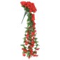 vidaXL Künstliche Blumengirlanden 3 Stk. Rot 85 cm vidaXL Künstliche Blumengirlanden 3 Stk. Rot 85 cm