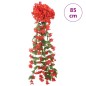 vidaXL Künstliche Blumengirlanden 3 Stk. Rot 85 cm vidaXL Künstliche Blumengirlanden 3 Stk. Rot 85 cm