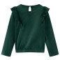Kinderbluse mit Rüschen Dunkelgrün 92 Kinderbluse mit Rüschen Dunkelgrün 92