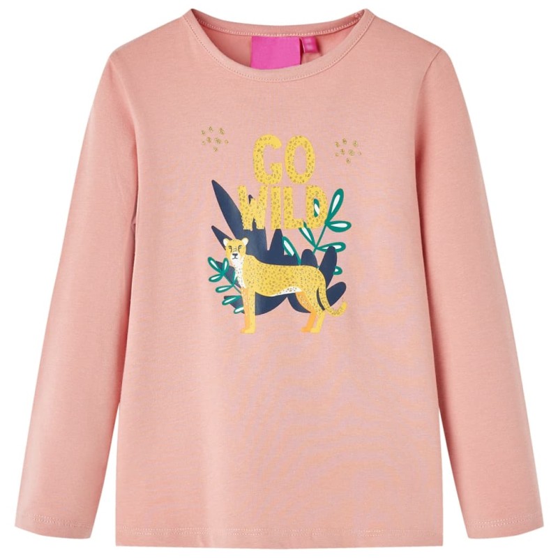 Kinder-Langarmshirt Hellrosa 128 Kinder-Langarmshirt Hellrosa 128