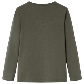 Kinder-Langarmshirt Khaki 140
