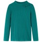 Kinder-Langarmshirt Rippstrick Dunkelgrün 92 Kinder-Langarmshirt Rippstrick Dunkelgrün 92