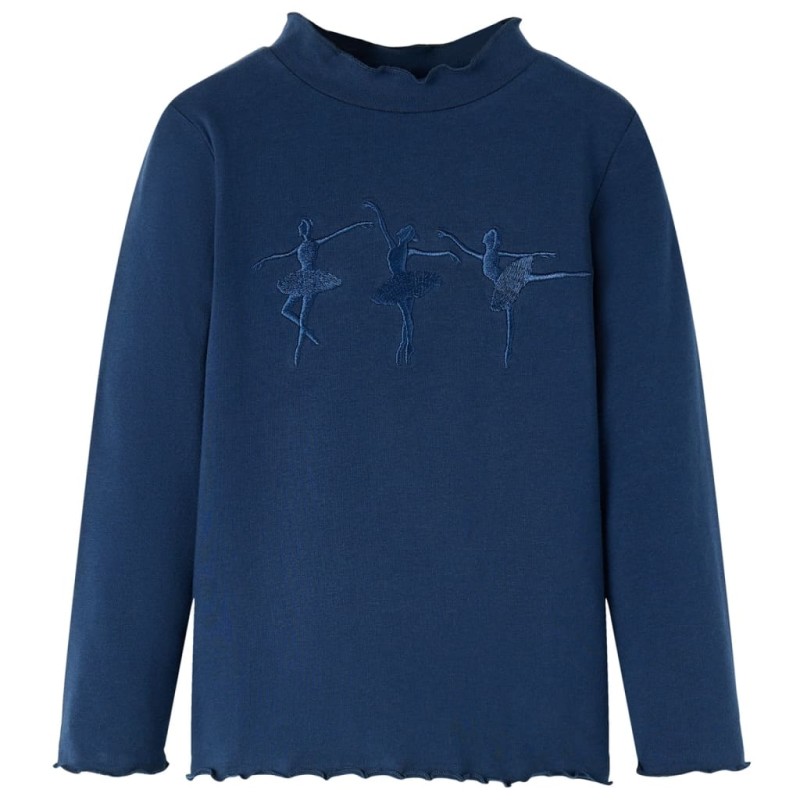 Kinder-Langarmshirt Marineblau 116 Kinder-Langarmshirt Marineblau 116