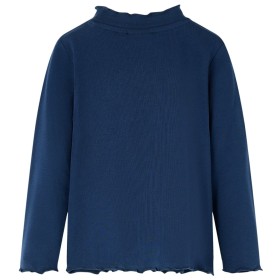 Kinder-Langarmshirt Marineblau 116