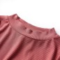 Kinder-Langarmshirt Halbrollkragen Dunkelrot 92 Kinder-Langarmshirt Halbrollkragen Dunkelrot 92