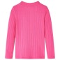 Kinder-Langarmshirt Rippstrick Knallrosa 140 Kinder-Langarmshirt Rippstrick Knallrosa 140