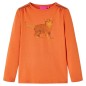 Kinder-Langarmshirt Dunkelorange 104 Kinder-Langarmshirt Dunkelorange 104