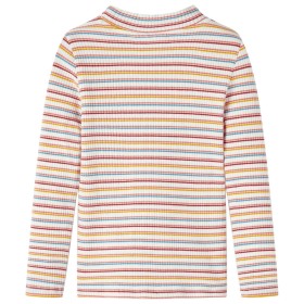 Kinder-Langarmshirt Halbrollkragen Ecru 128
