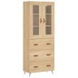 Highboard Sonoma-Eiche 69,5x34x180 cm Holzwerkstoff Highboard Sonoma-Eiche 69,5x34x180 cm Holzwerkstoff