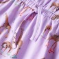 Kinderkleid mit Rüschenärmeln und Taillenband Lila 140 Kinderkleid mit Rüschenärmeln und Taillenband Lila 140