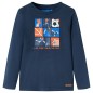 Kinder-Langarmshirt Marineblau Melange 116 Kinder-Langarmshirt Marineblau Melange 116