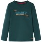 Kinder-Langarmshirt Dunkelgrün 104 Kinder-Langarmshirt Dunkelgrün 104