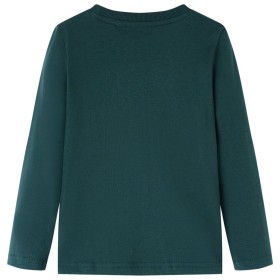 Kinder-Langarmshirt Dunkelgrün 104