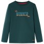 Kinder-Langarmshirt Dunkelgrün 128 Kinder-Langarmshirt Dunkelgrün 128