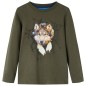 Kinder-Langarmshirt Khaki 140 Kinder-Langarmshirt Khaki 140