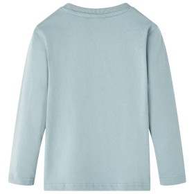 Kinder-Langarmshirt Hellblau 104