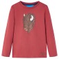 Kinder-Langarmshirt Dunkelrot 116 Kinder-Langarmshirt Dunkelrot 116