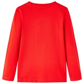 Kinder-Langarmshirt Rot 92