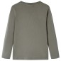 Kinder-Langarmshirt Khaki 128 Kinder-Langarmshirt Khaki 128
