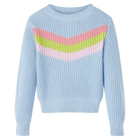 Kinderpullover Gestrickt Blau 140
