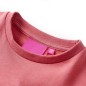 Kinder-Sweatshirt Farbblock Rosa und Henna 104 Kinder-Sweatshirt Farbblock Rosa und Henna 104