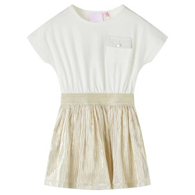 Kinderkleid mit Kurzen Ärmeln Ecru 92