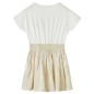 Kinderkleid mit Kurzen Ärmeln Ecru 92 Kinderkleid mit Kurzen Ärmeln Ecru 92
