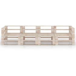 Garten-Palettensofa 4-Sitzer Kiefernholz