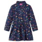 Kinderkleid mit Langen Ärmeln Marineblau 116 Kinderkleid mit Langen Ärmeln Marineblau 116