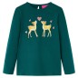 Kinder-Langarmshirt Dunkelgrün 92 Kinder-Langarmshirt Dunkelgrün 92