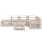 6-tlg. Garten-Lounge-Set aus Paletten Kiefernholz 6-tlg. Garten-Lounge-Set aus Paletten Kiefernholz