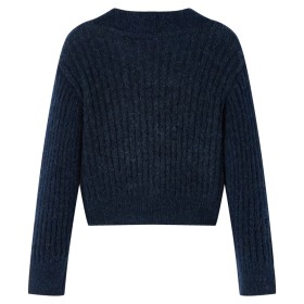Kinder-Strickjacke Marineblau 140