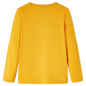 Kinder-Langarmshirt Ocker 128
