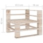 6-tlg. Garten-Lounge-Set aus Paletten Kiefernholz 6-tlg. Garten-Lounge-Set aus Paletten Kiefernholz