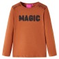 Kinder-Langarmshirt Cognac 128 Kinder-Langarmshirt Cognac 128
