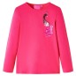 Kinder-Langarmshirt Knallrosa 104 Kinder-Langarmshirt Knallrosa 104