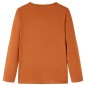 Kinder-Langarmshirt Cognac 128 Kinder-Langarmshirt Cognac 128