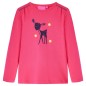 Kinder-Langarmshirt Knallrosa 116 Kinder-Langarmshirt Knallrosa 116