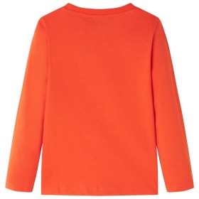 Kinder-Langarmshirt Hellorange 104