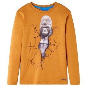 Kinder-Langarmshirt Dunkelocker 92