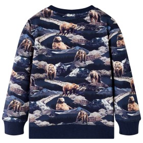 Kinder-Sweatshirt Marineblau 140