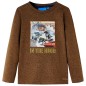 Kinder-Langarmshirt Cognac Melange 104 Kinder-Langarmshirt Cognac Melange 104