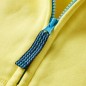 Kinder-Kapuzenpullover mit Reißverschluss Hellgelb 140 Kinder-Kapuzenpullover mit Reißverschluss Hellgelb 140
