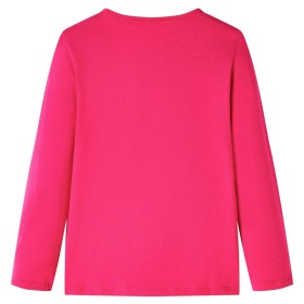 Kinder-Langarmshirt Knallrosa 104
