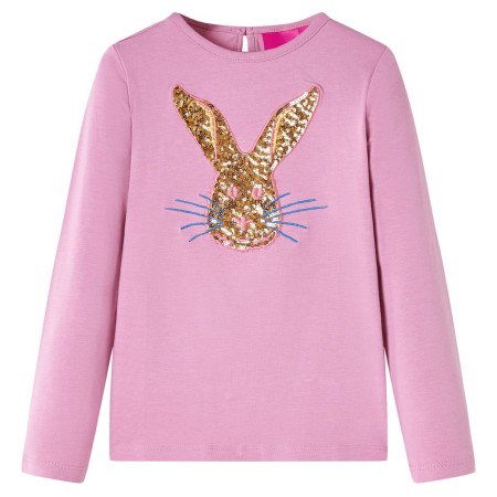 Kinder-Langarmshirt Dunkelrosa 116