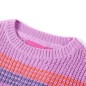 Kinderpullover mit Streifen Gestrickt Lila und Rosa 128 Kinderpullover mit Streifen Gestrickt Lila und Rosa 128