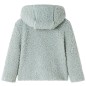 Kinder-Kapuzenjacke Teddy-Kunstpelz Minzgrün 92 Kinder-Kapuzenjacke Teddy-Kunstpelz Minzgrün 92