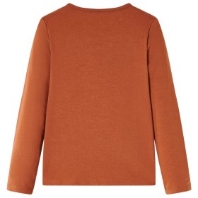 Kinder-Langarmshirt Cognac 104