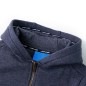 Kinder-Kapuzenpullover mit Reißverschluss Dunkelblau Melange 92 Kinder-Kapuzenpullover mit Reißverschluss Dunkelblau Melange 92