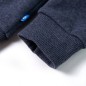 Kinder-Kapuzenpullover mit Reißverschluss Dunkelblau Melange 92 Kinder-Kapuzenpullover mit Reißverschluss Dunkelblau Melange 92